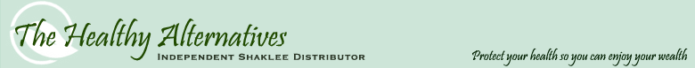 The Healthy Alternatives - Independent Shaklee Distributor